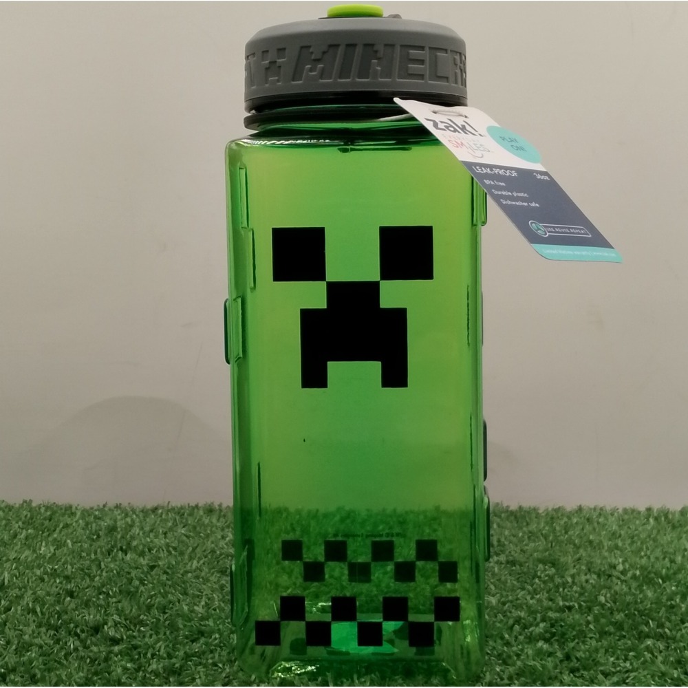 New Zak! Minecraft Tritan BPA Free 36Oz Leak Proof Drink Bottle  Dishwasher Safe